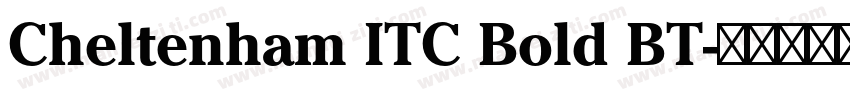 Cheltenham ITC Bold BT字体转换